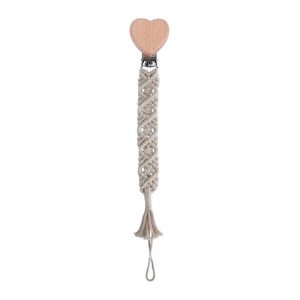 Attache tétine en macramé