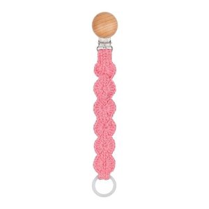 Attache tétine ronde macramé