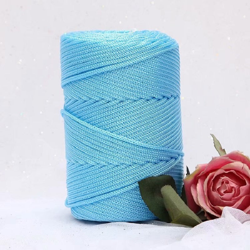 Filo di nylon per macramè 3mm per 200m colore azzurro