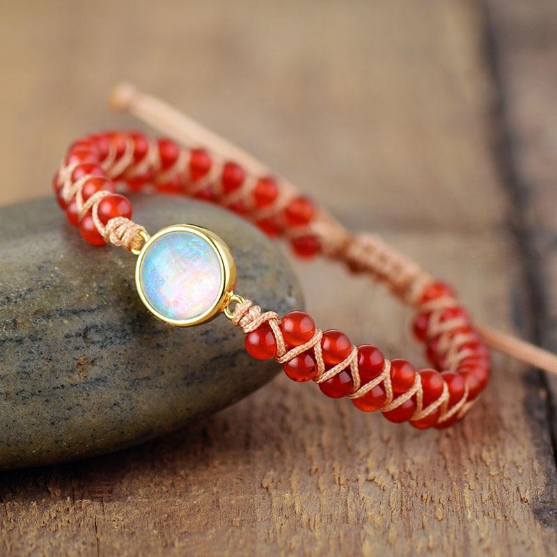 Bracciale macramè intrecciato - immagine 2