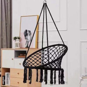 Le fauteuil en macramé par excellence, sobre, chic et robuste