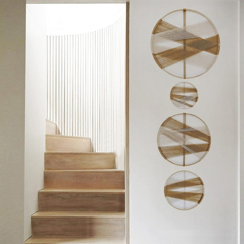 Cerchio da parete in macramè - immagine 2