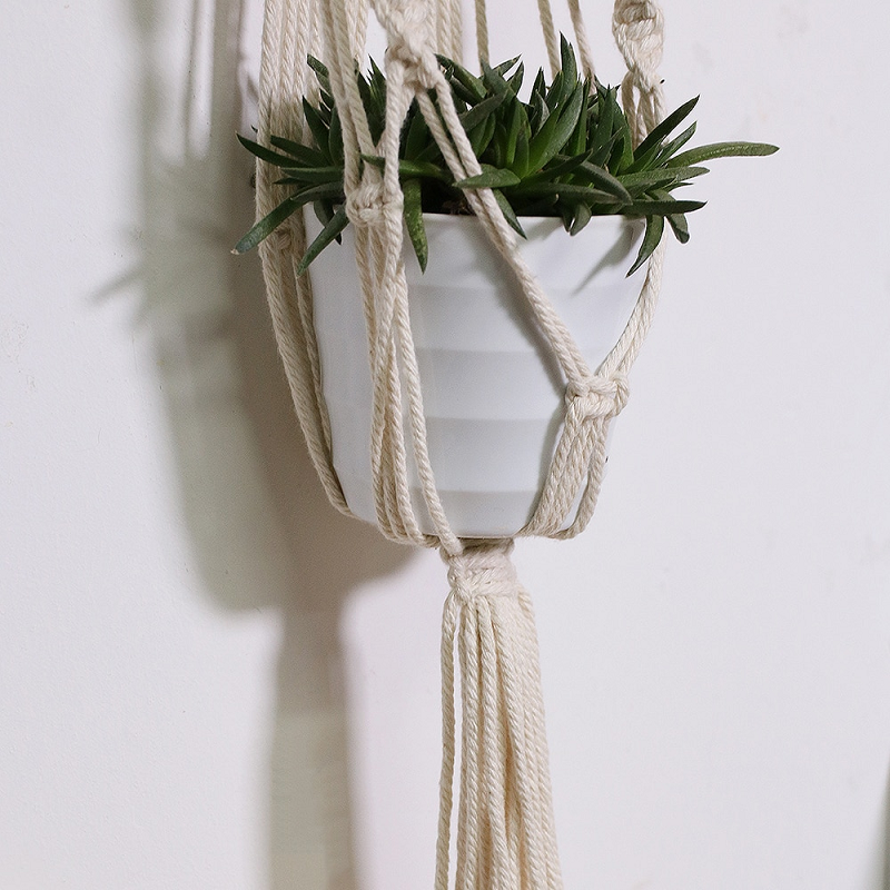 Pianta da parete in macramè - immagine 4