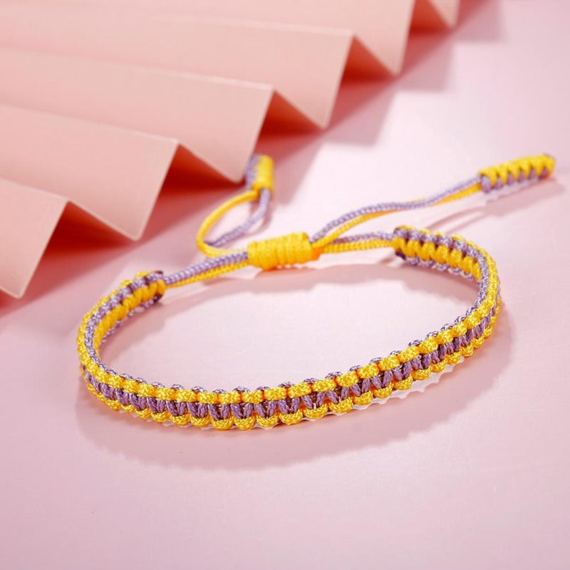 Braccialetto a zig zag in macramè - immagine 3
