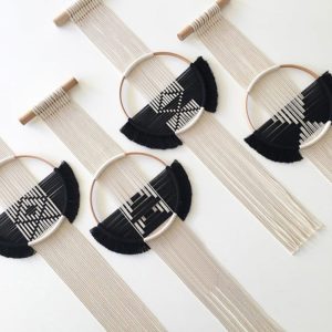 Mini tapisserie murale macramé