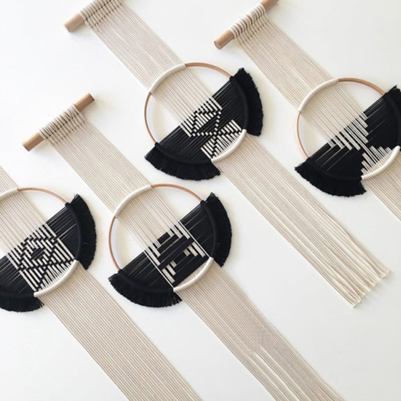 Mini tapisserie murale macramé