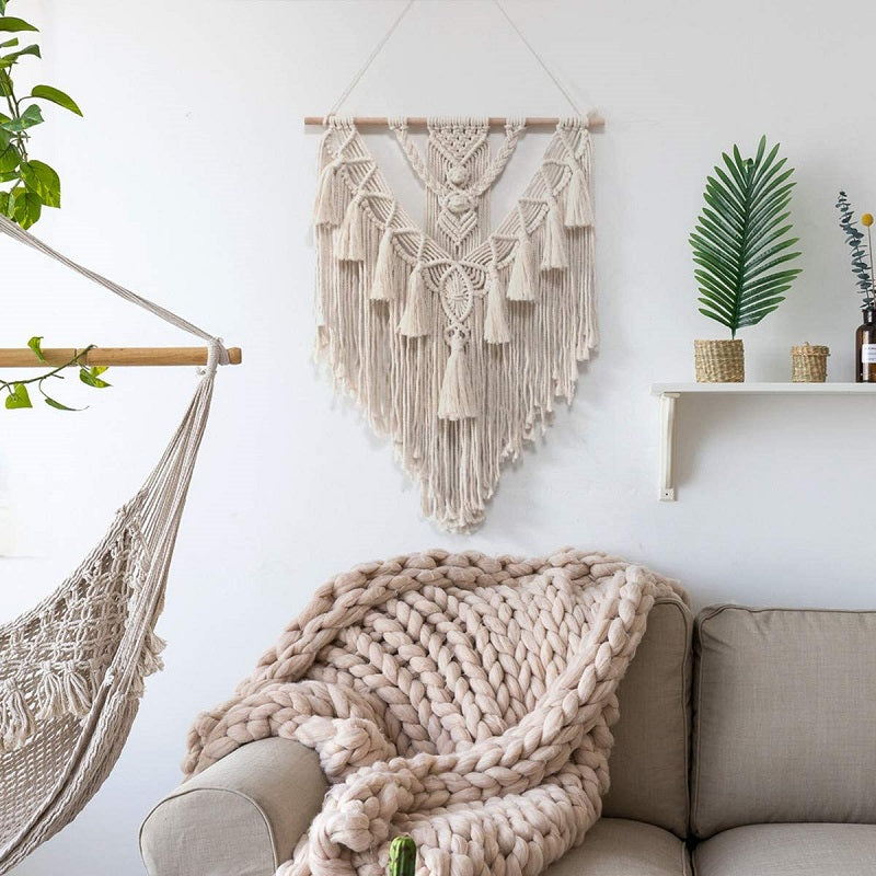Foglia da parete in macramè - immagine 7