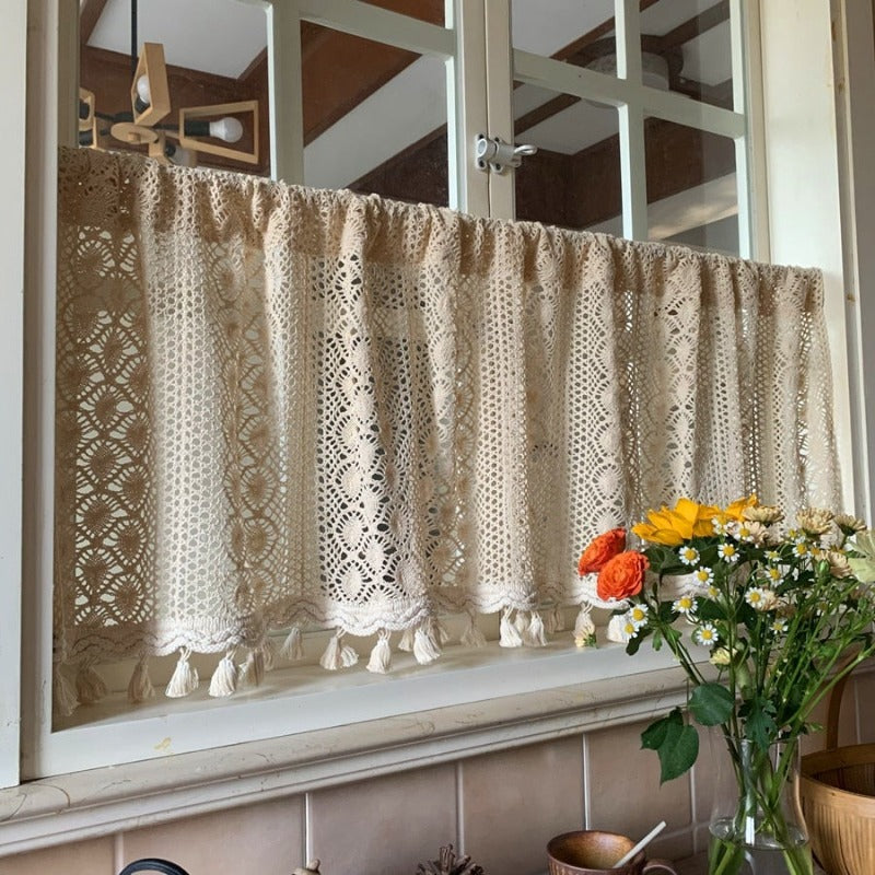 Tende in macramè per la cucina - immagine 2