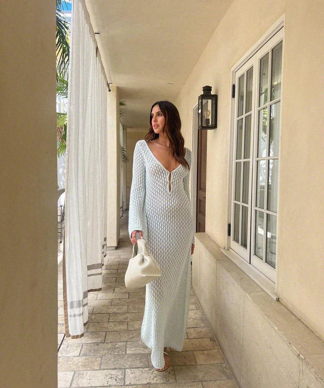 Abito in macramè bohémien - immagine 2