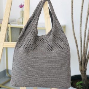 Sac filet en macramé