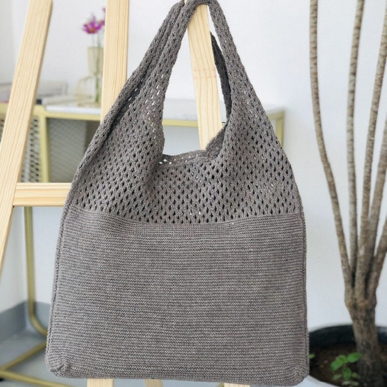 Sac filet en macramé
