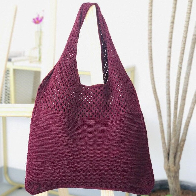 Borsa in rete macramè - immagine 5