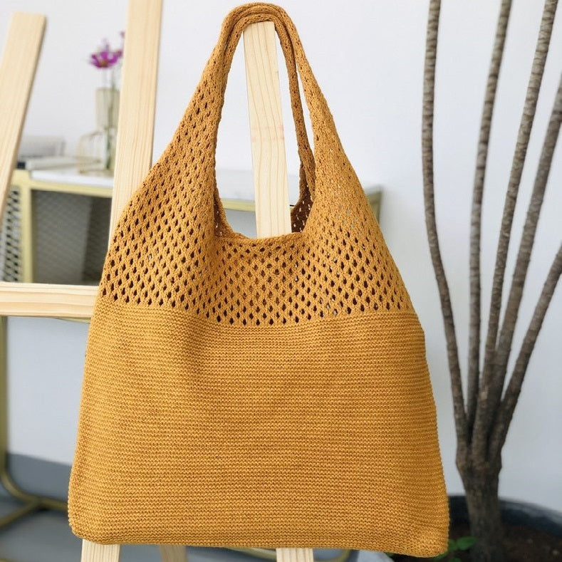 Borsa in rete macramè - immagine 4