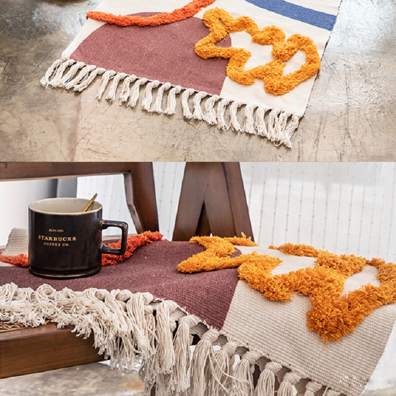 Tappeto in cotone macramè - immagine 2
